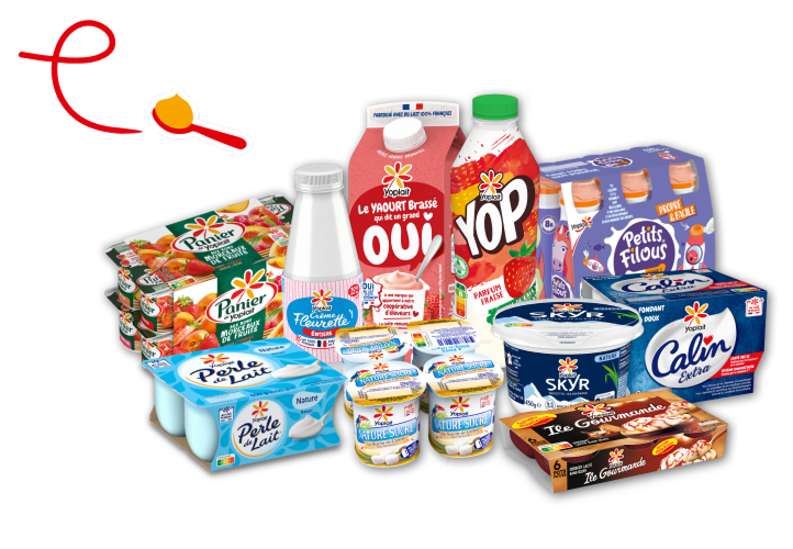 Produits des marques Yoplait