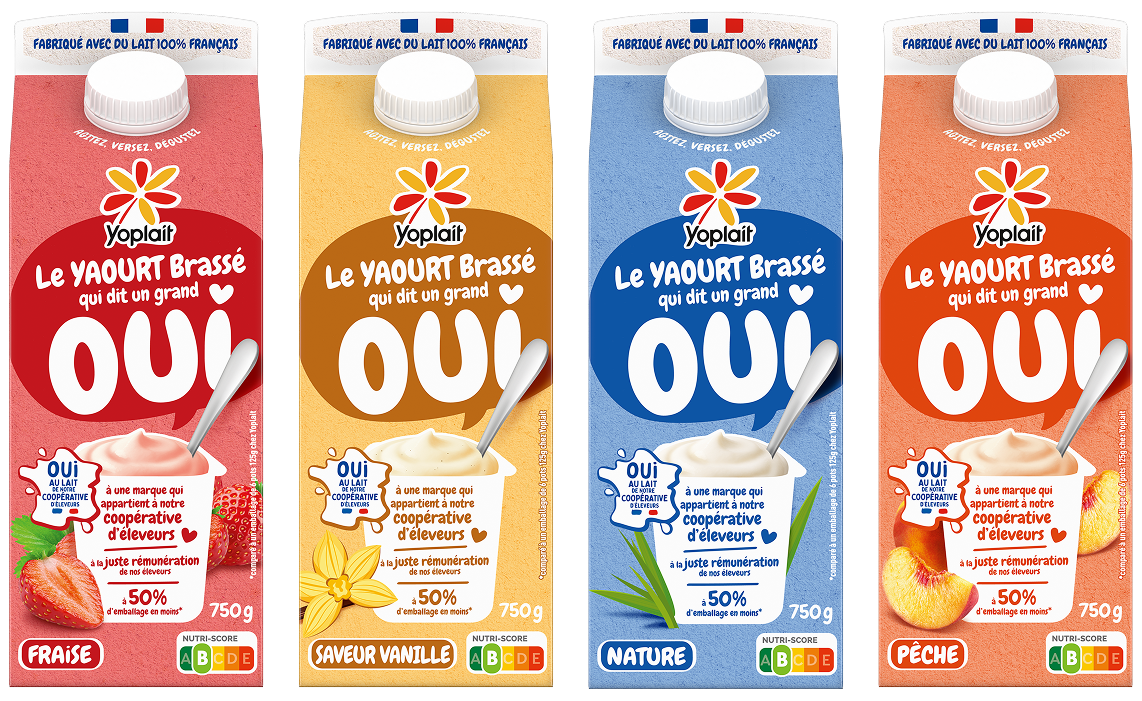 Produits Yoplait en Brique
